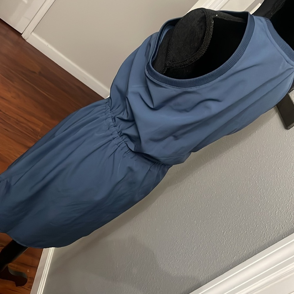 Kyodan Outdoor Blue Dress with tie at waist - Picture 3 of 9